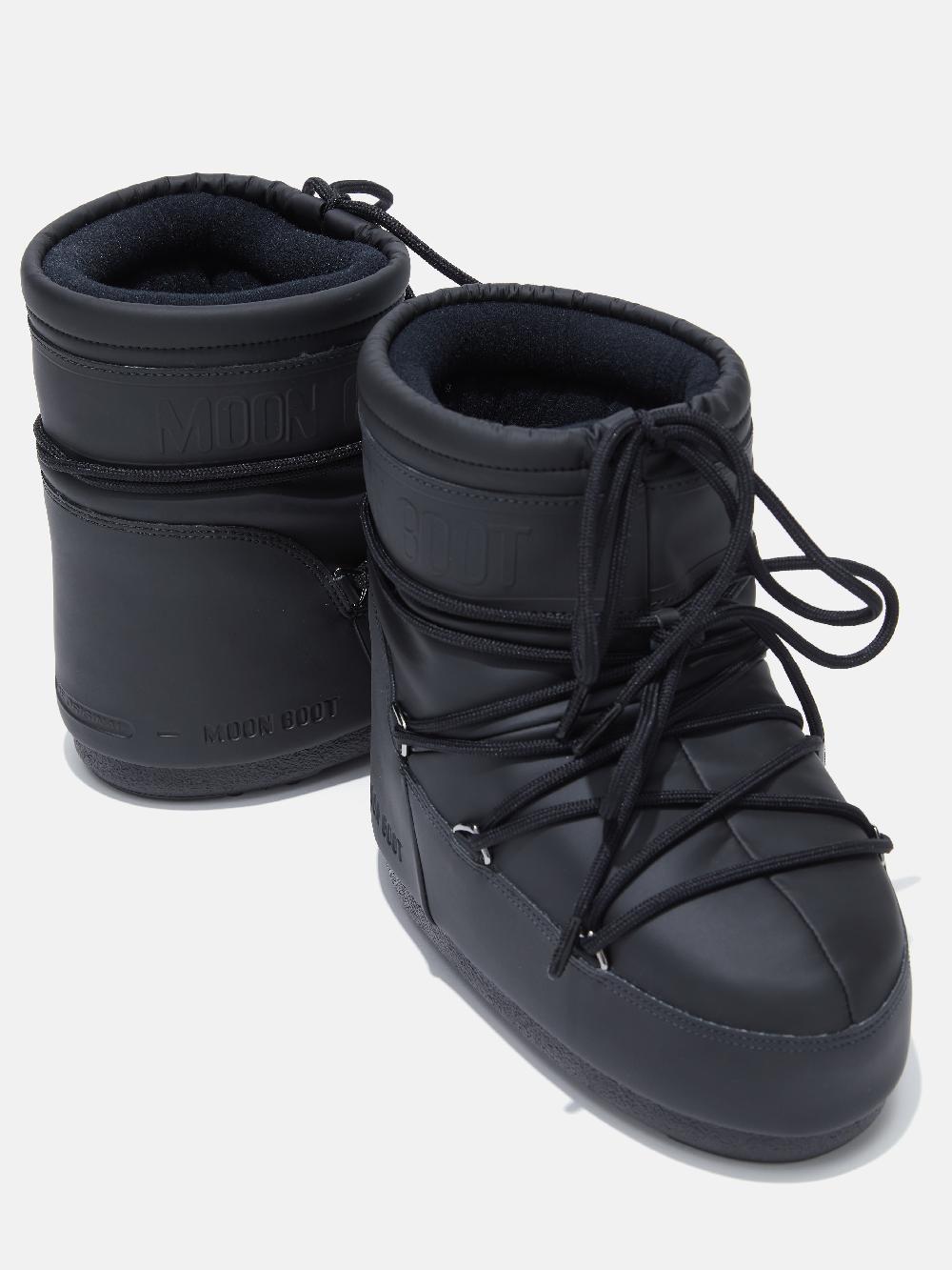 Moon Boot ICON LOW NERO IN GOMMA Vendita Economica