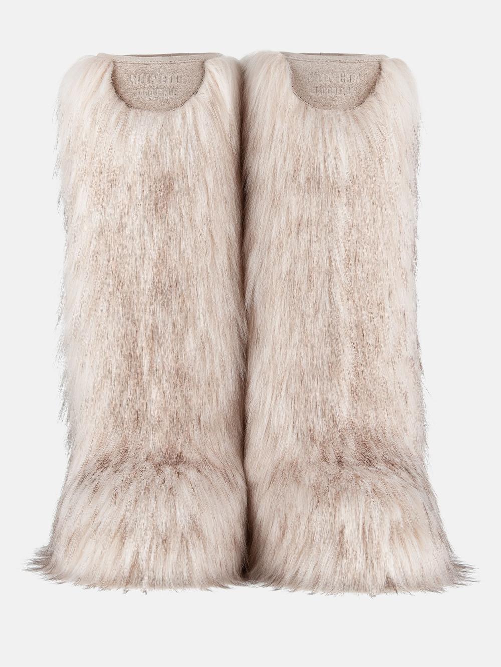 Moon Boot Icon Yeti High Faux-Fur Bianco Moon Boot + Jacquemus Qualità