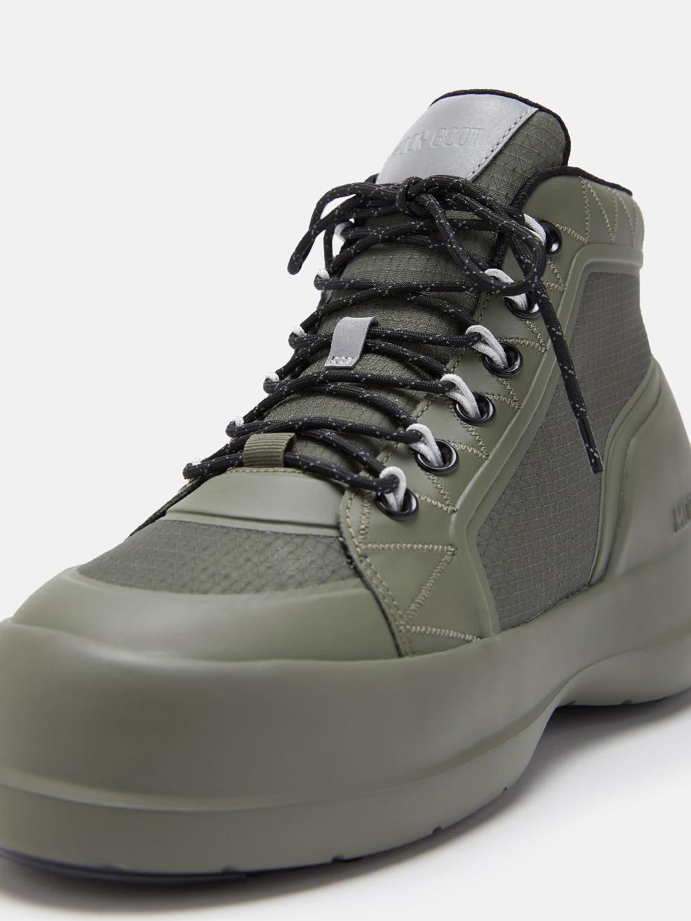 Moon Boot LUNA TREK MID NYLON KAKI Vendita Calda