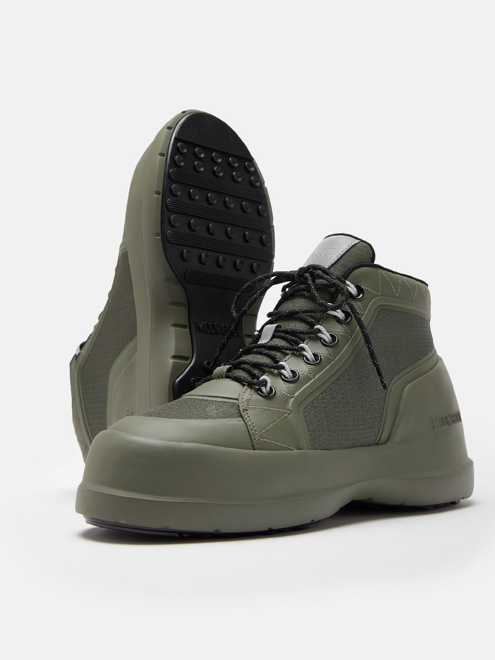 Moon Boot LUNA TREK MID NYLON KAKI Vendita Calda
