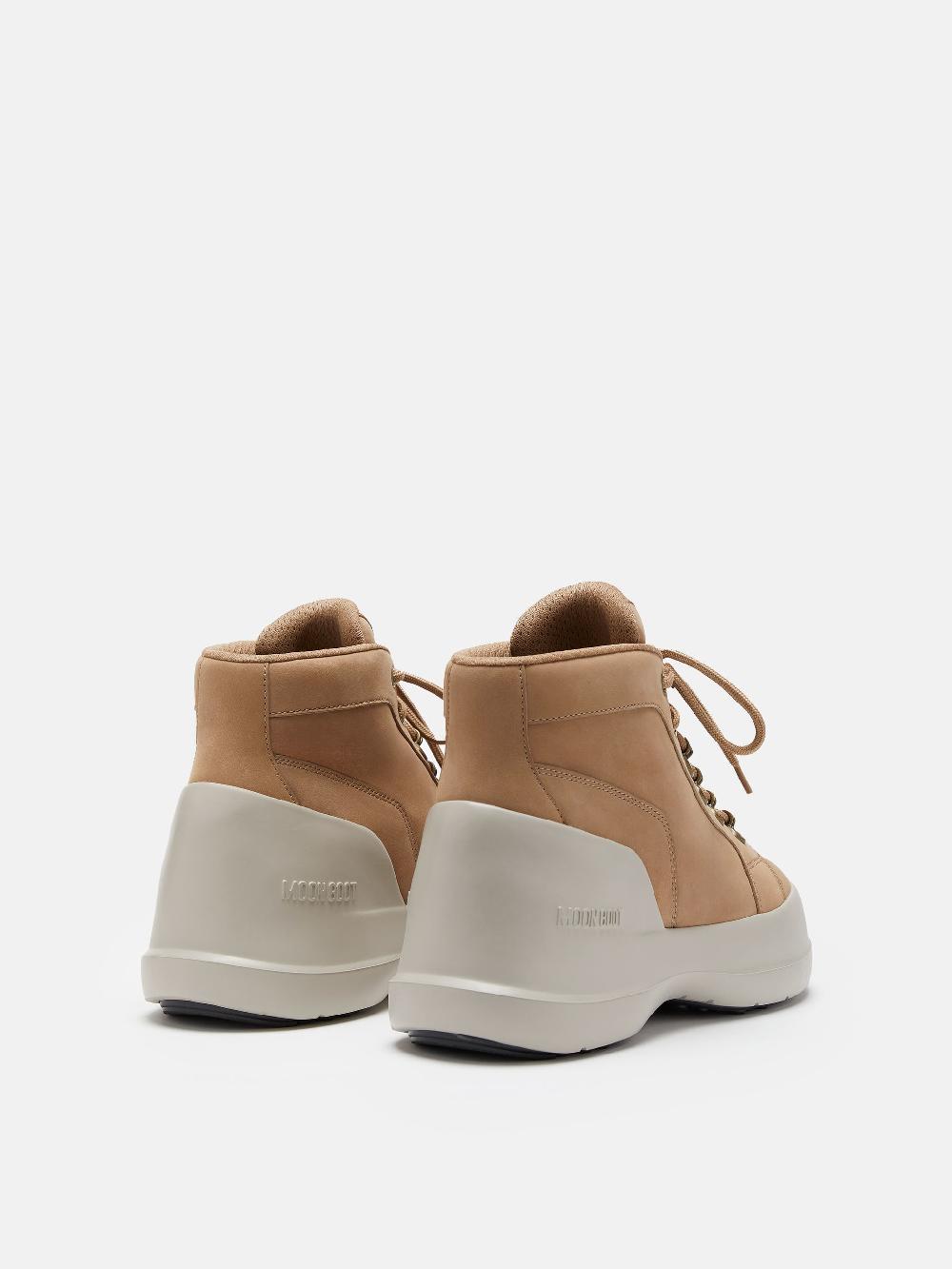 Moon Boot LUNA TREK MID NUBUCK BEIGE Vendita Economica