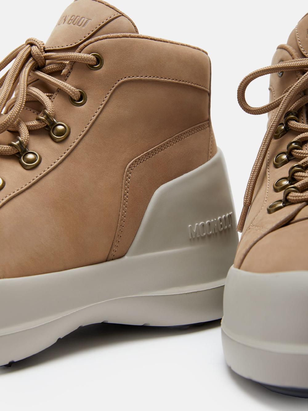 Moon Boot LUNA TREK MID NUBUCK BEIGE Vendita Economica