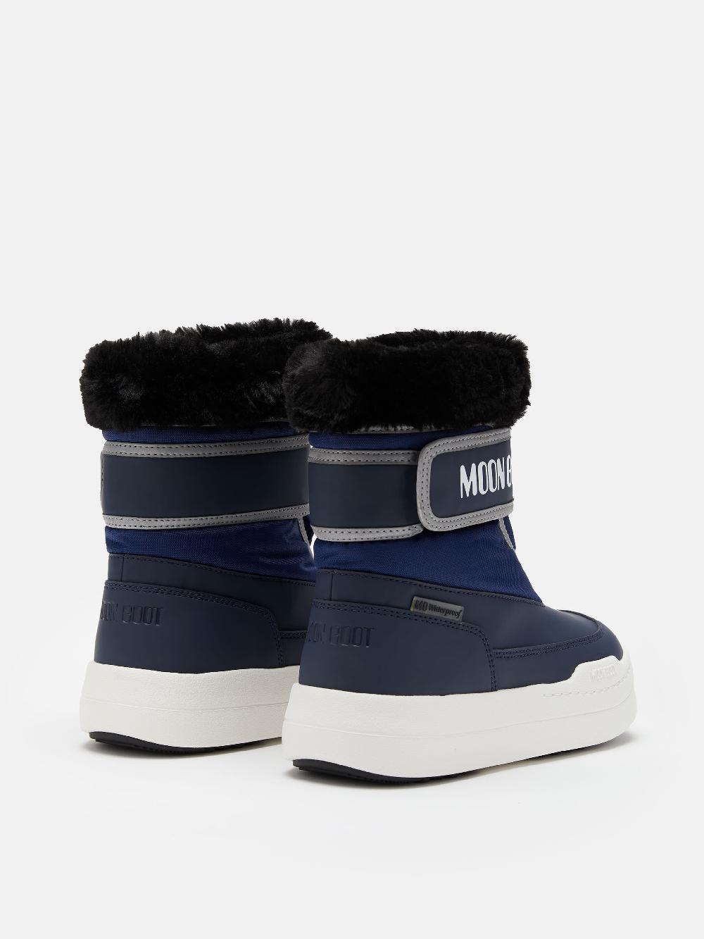 Moon Boot JUNIOR PARK BLU CON CHIUSURA A STRAPPO Negozio