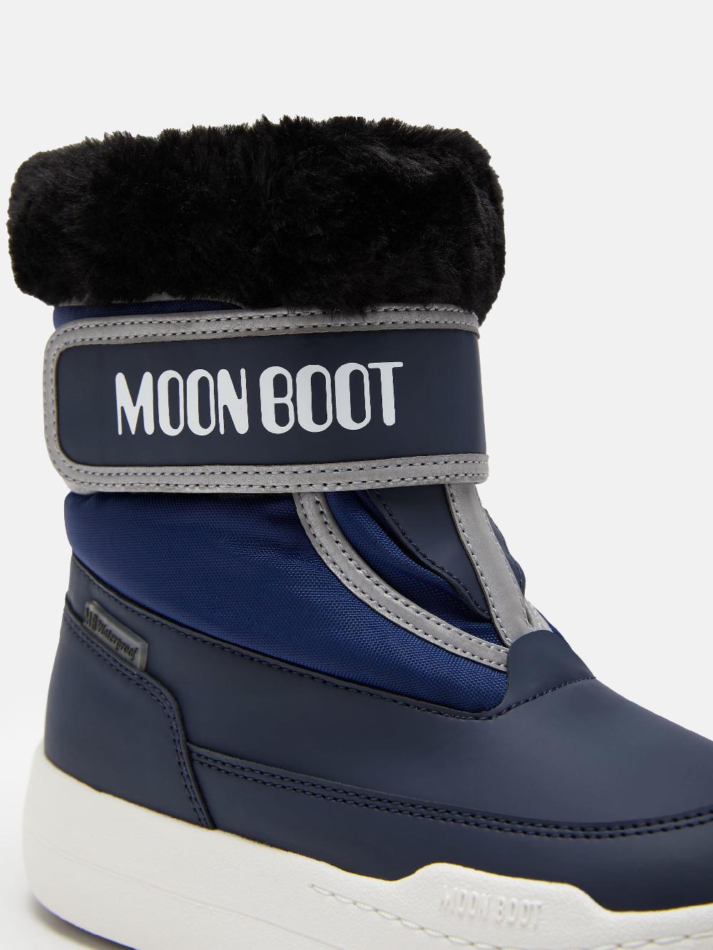 Moon Boot JUNIOR PARK BLU CON CHIUSURA A STRAPPO Negozio