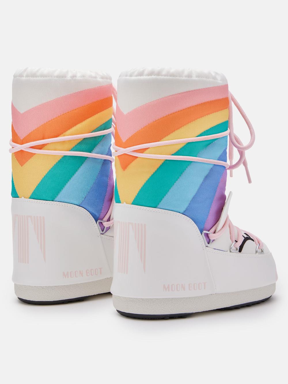 Moon Boot ICON JUNIOR UNICORN BIANCO Nuova