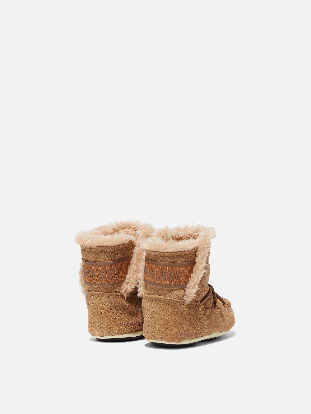 Moon Boot CRIB NOCCIOLA IN PELLE SCAMOSCIATA 2025