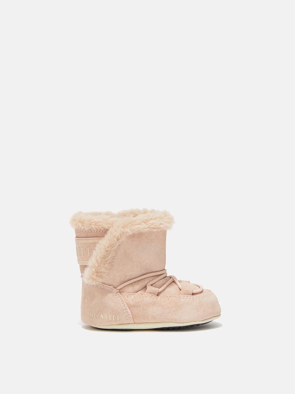 Moon Boot CRIB ROSA CHIARO IN PELLE SCAMOSCIATA 2025