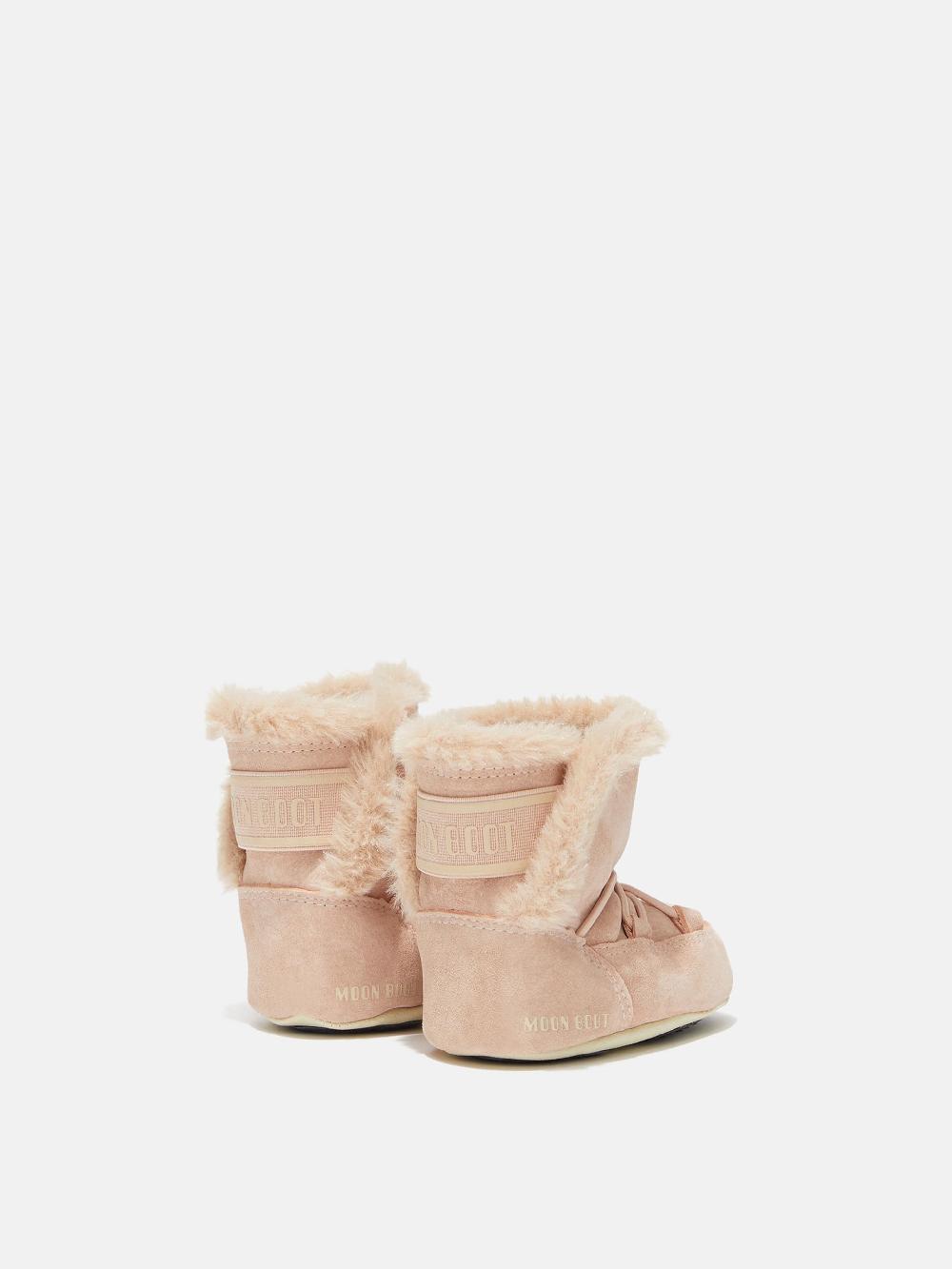 Moon Boot CRIB ROSA CHIARO IN PELLE SCAMOSCIATA 2025