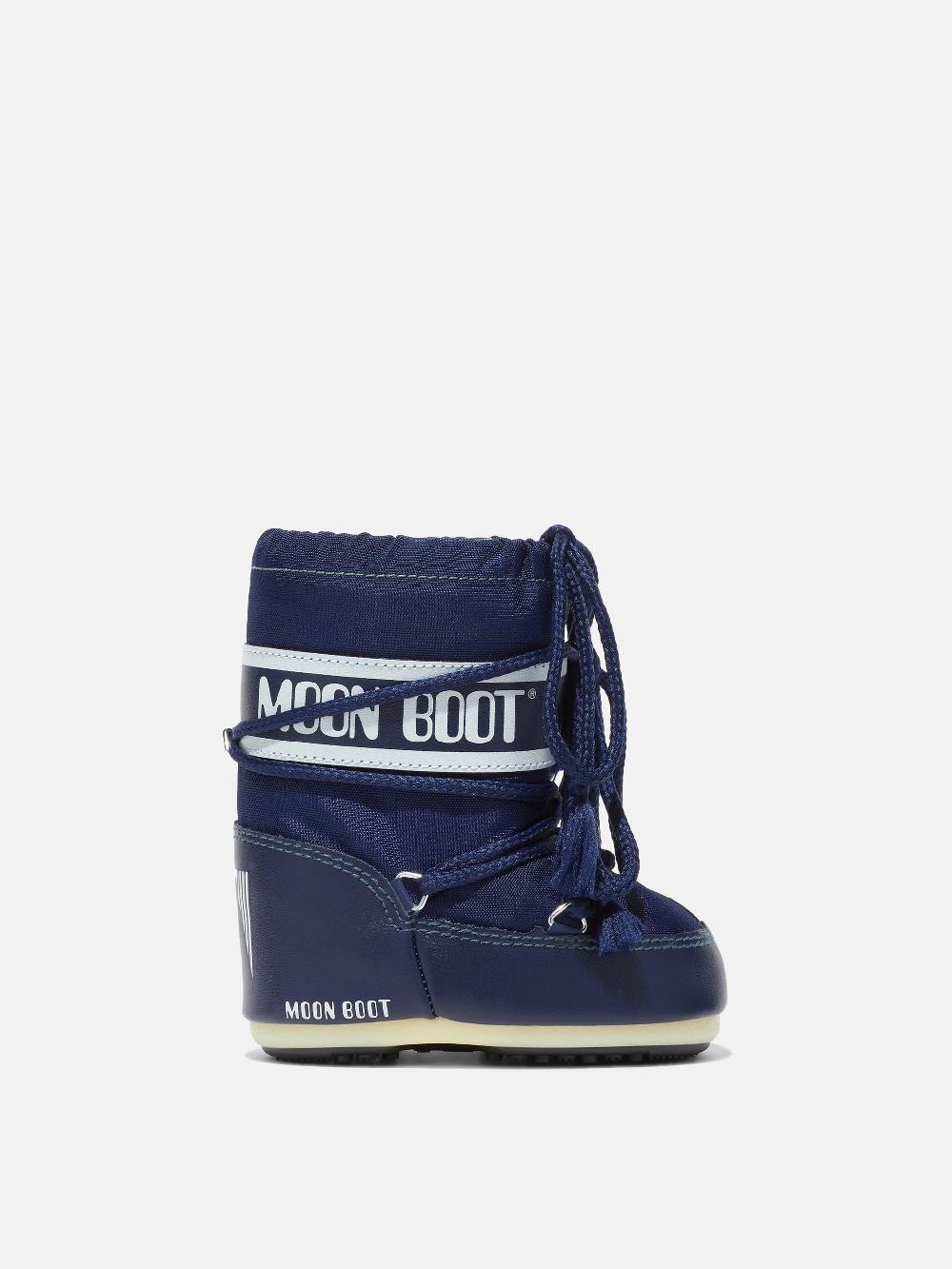 Moon Boot ICON MINI BLU IN NYLON Promozione