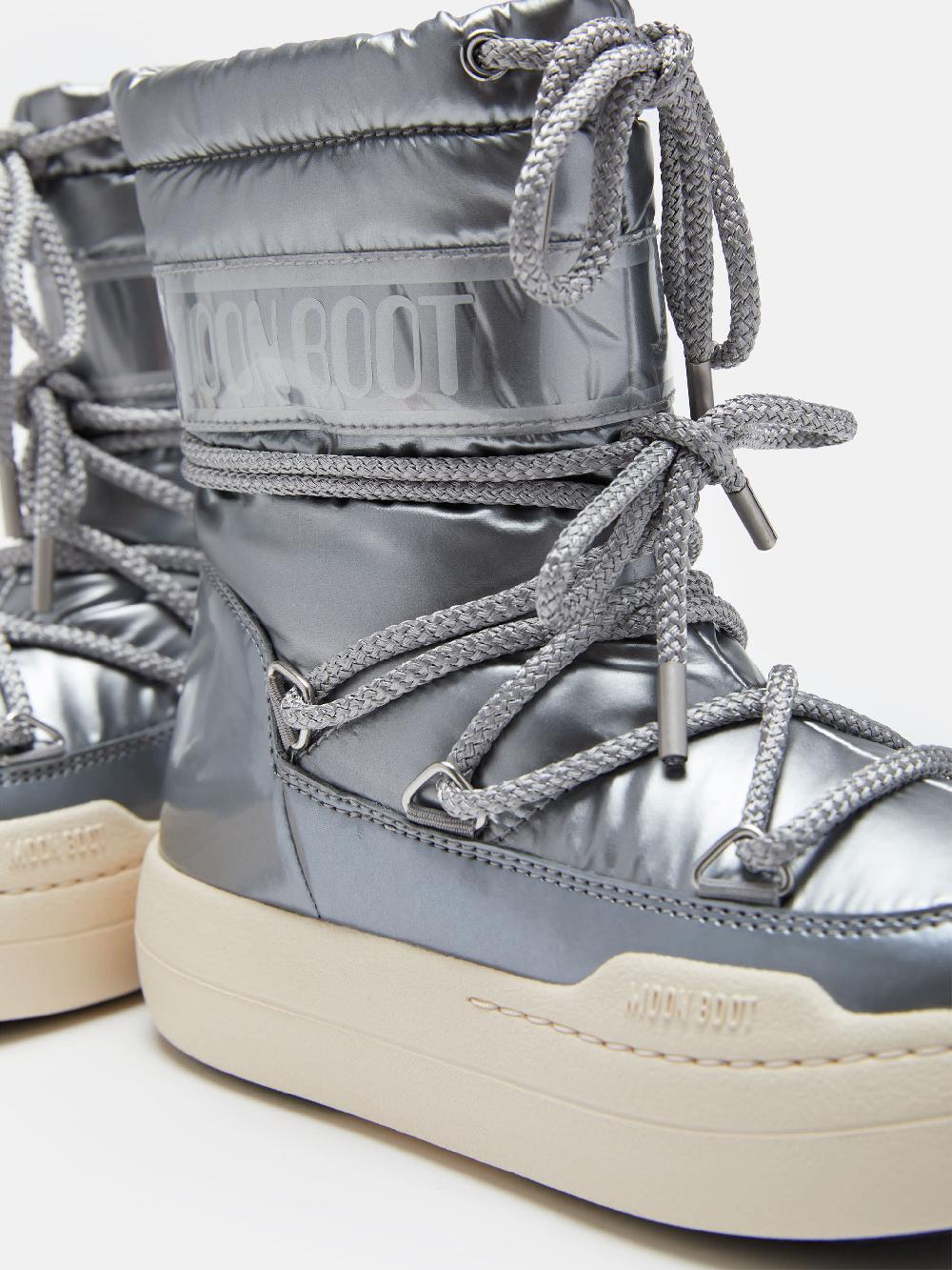 Moon Boot JUNIOR PARK BOOT COLOR ARGENTO Officina