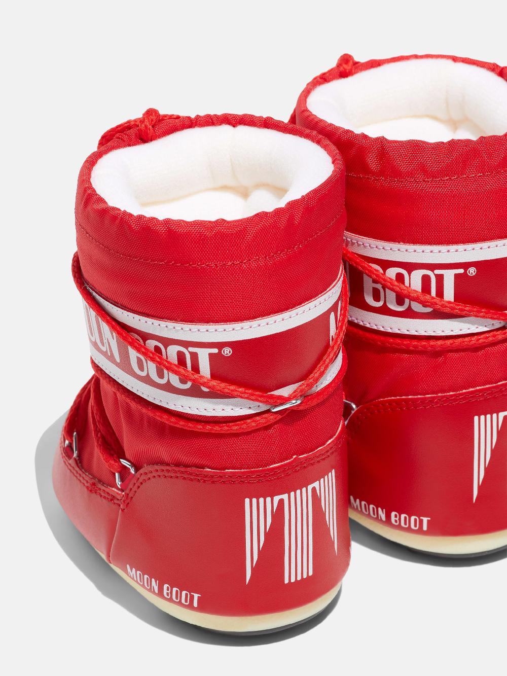 Moon Boot ICON MINI ROSSO IN NYLON Duty-free