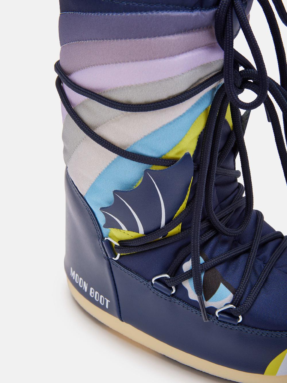 Moon Boot ICON JUNIOR DRAGON BLU 2025