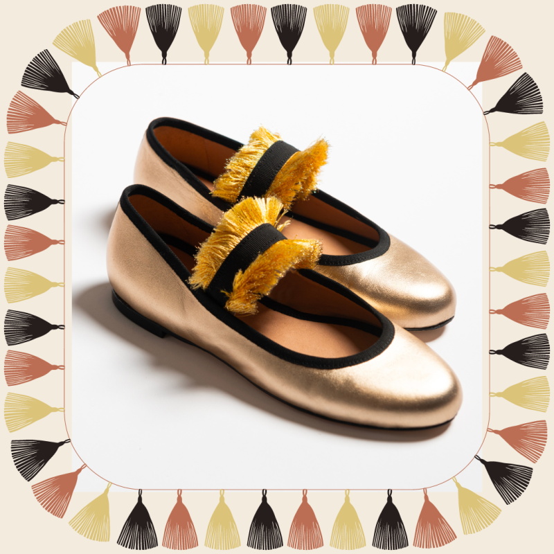Allagiulia Ballerina Lolita Frangia ORO Presa