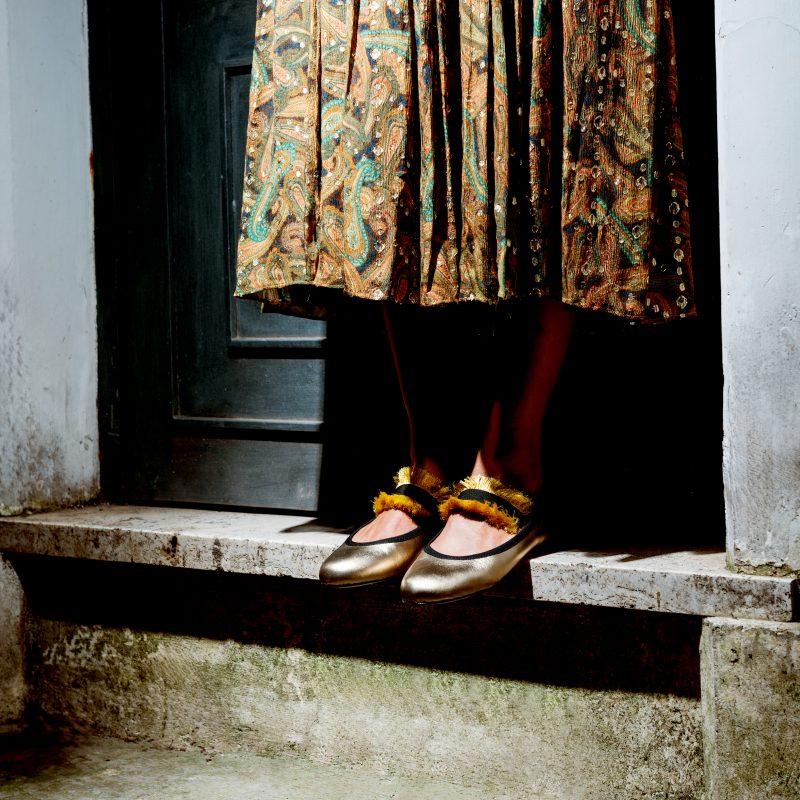 Allagiulia Ballerina Lolita Frangia ORO Presa