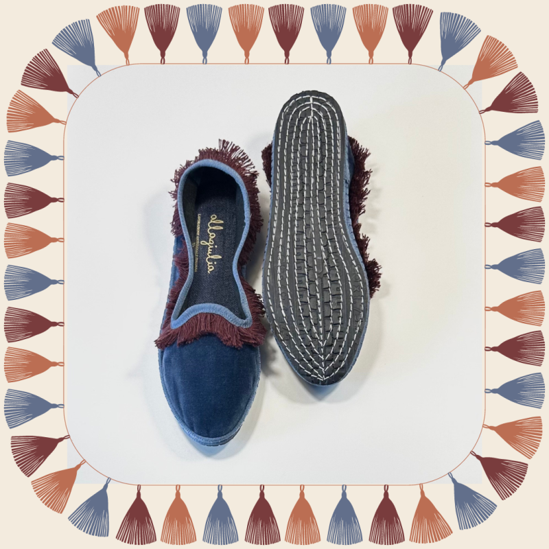 Allagiulia Friù Venezia AVIO Frangia BORDEAUX Moda
