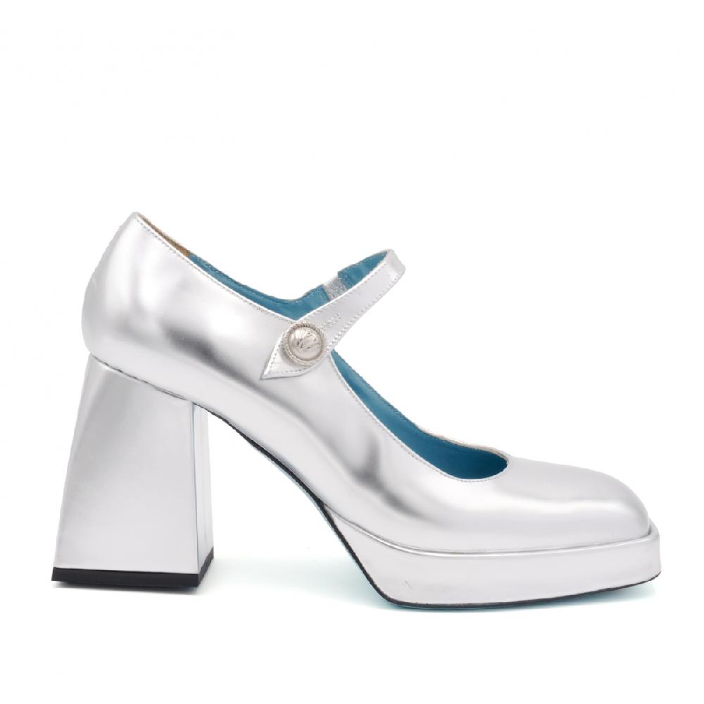 Amalfi by rangoni Scarpe mary jane plateau Piuma argento Qualità