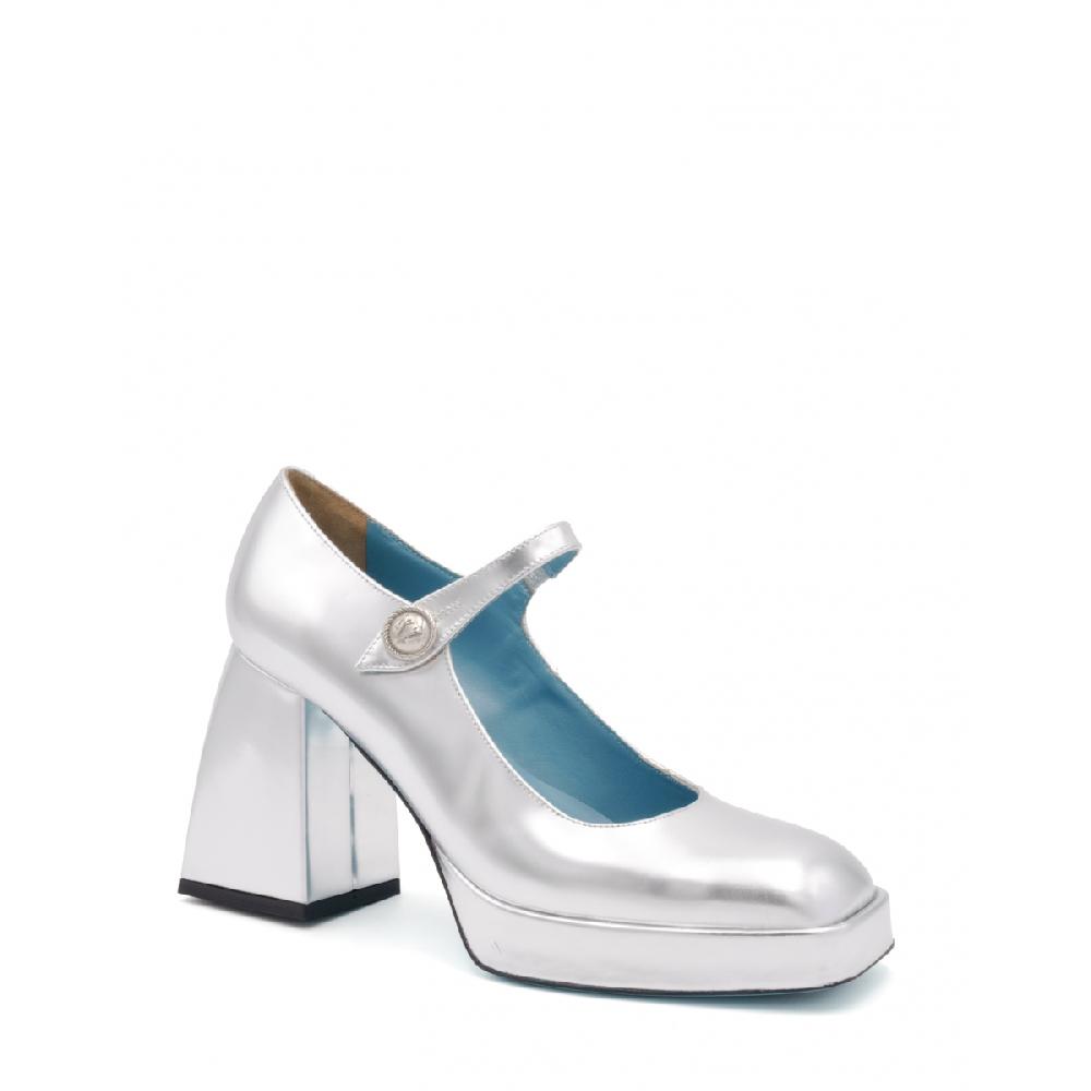 Amalfi by rangoni Scarpe mary jane plateau Piuma argento Qualità