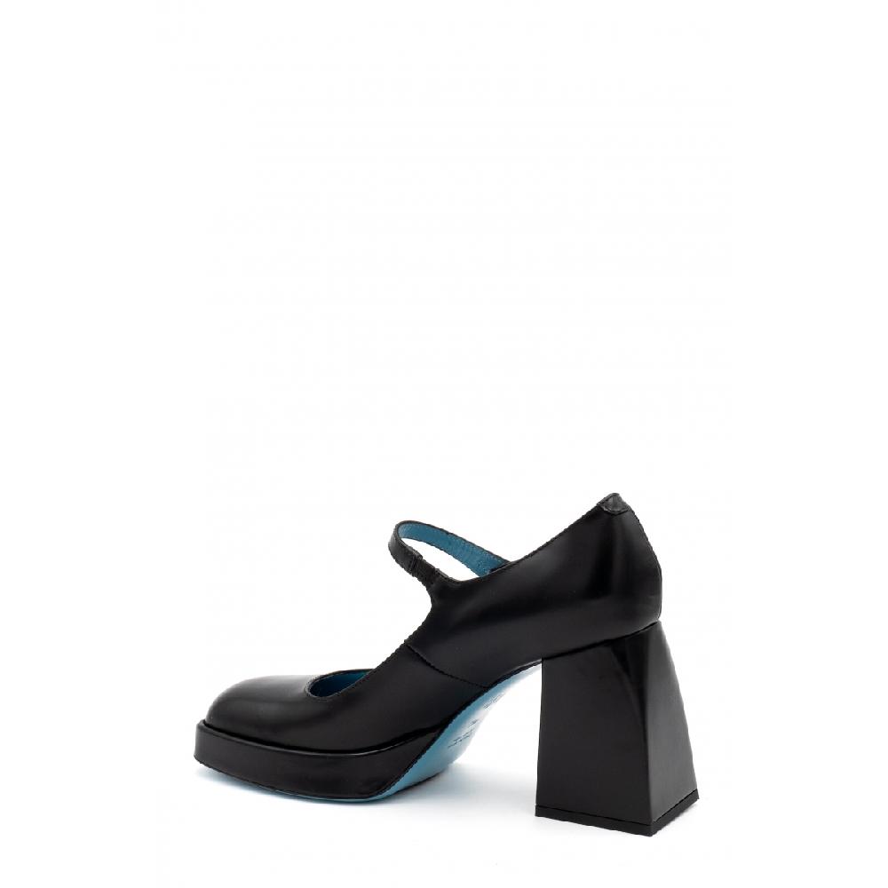 Amalfi by rangoni Scarpe maryjane plateau Piuma nere Vendita