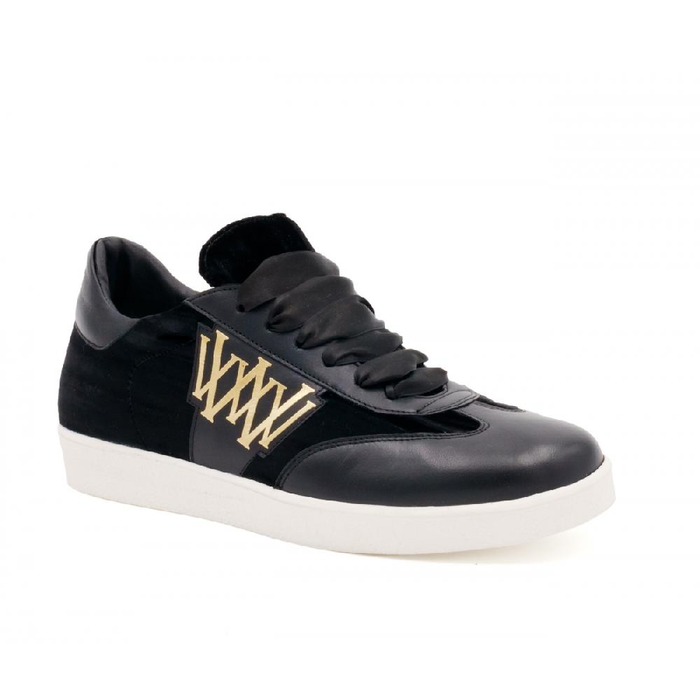 Amalfi by rangoni Sneakers Valetta velluto nero Pezzi Unici