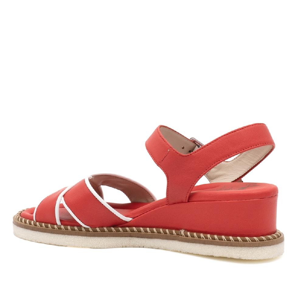 Amalfi by rangoni Sandalo espadrille Montecarlo corallo Italia
