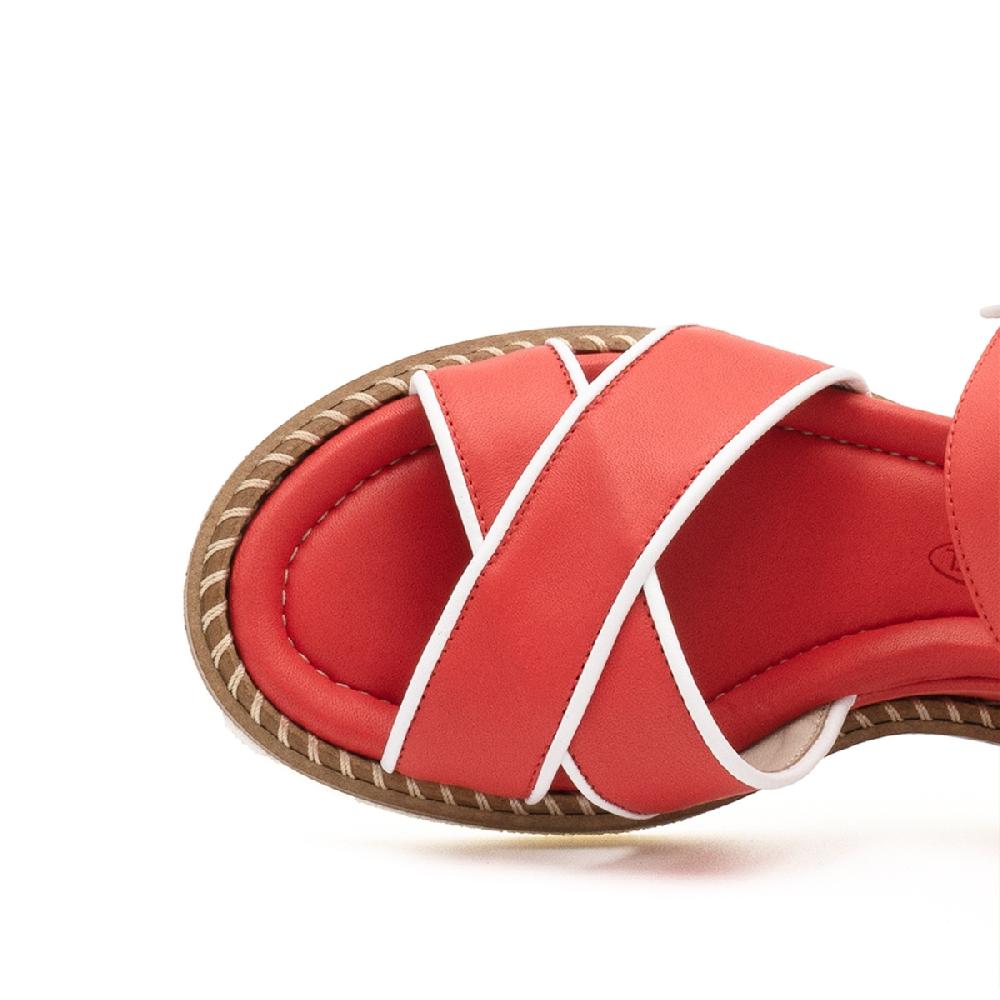 Amalfi by rangoni Sandalo espadrille Montecarlo corallo Italia