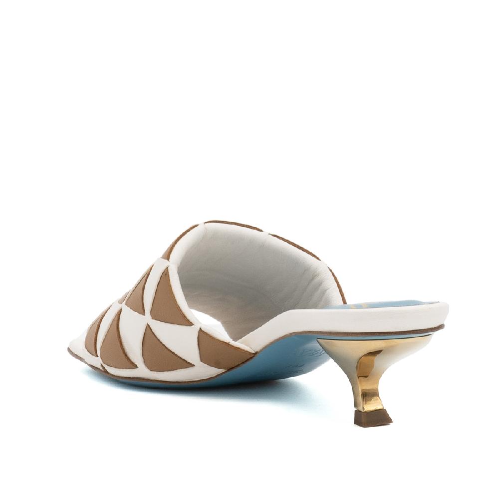 Amalfi by rangoni Mules Vicky bianche Prezzo Ridotto