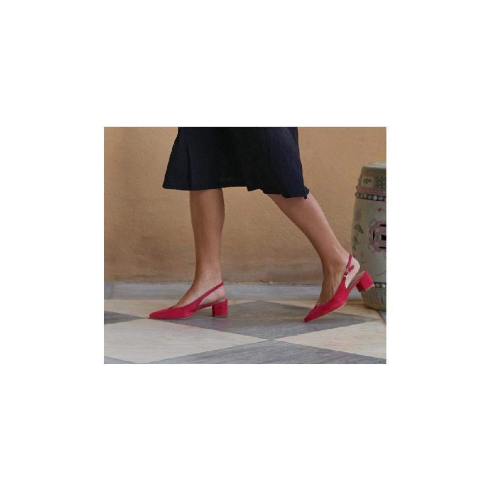 Amalfi by rangoni Slingback Panarea rosse Qualità Garantita