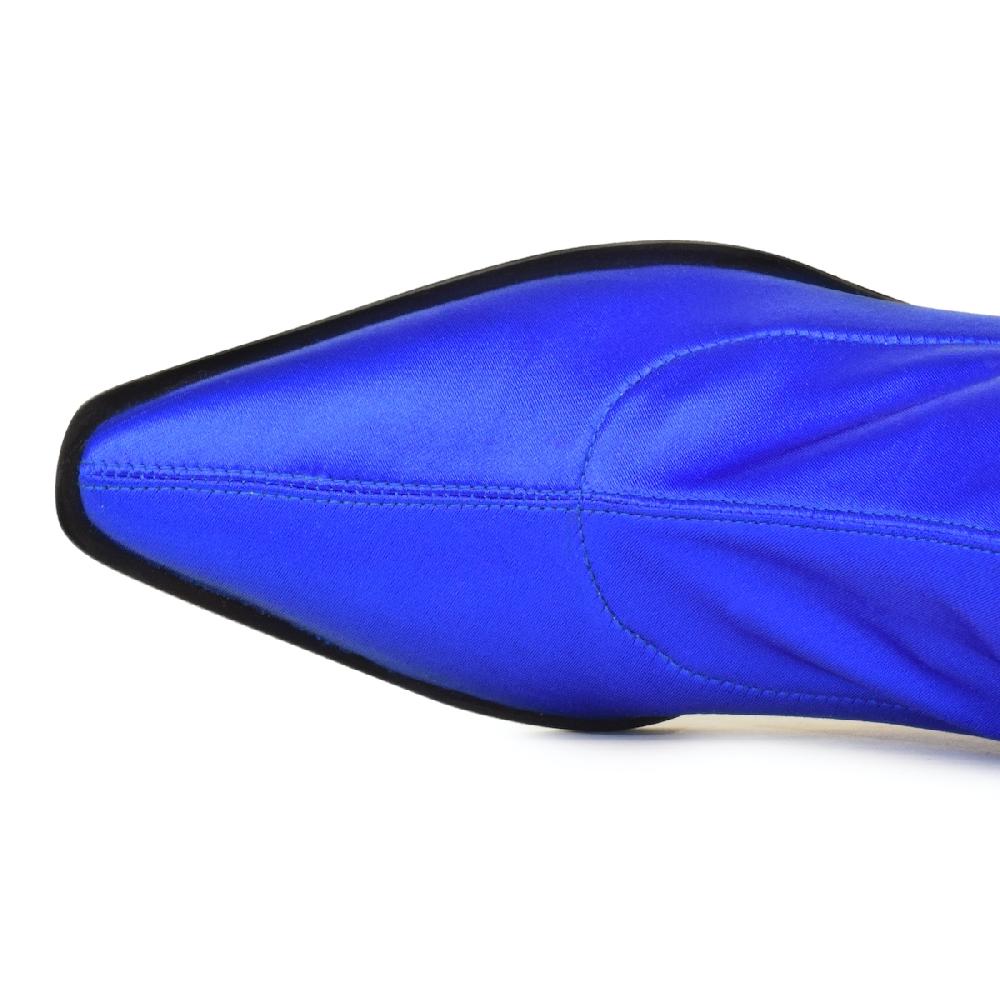 Amalfi by rangoni Stivale cuissard Dolores blu In Saldo